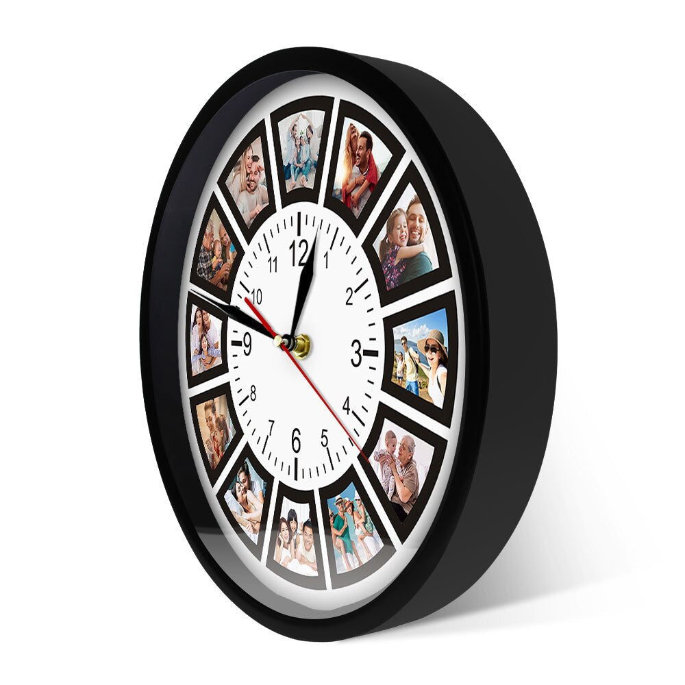 ChronoFrame | Modern Stylish Customizable Wall Clock Decor with Photo Display 1