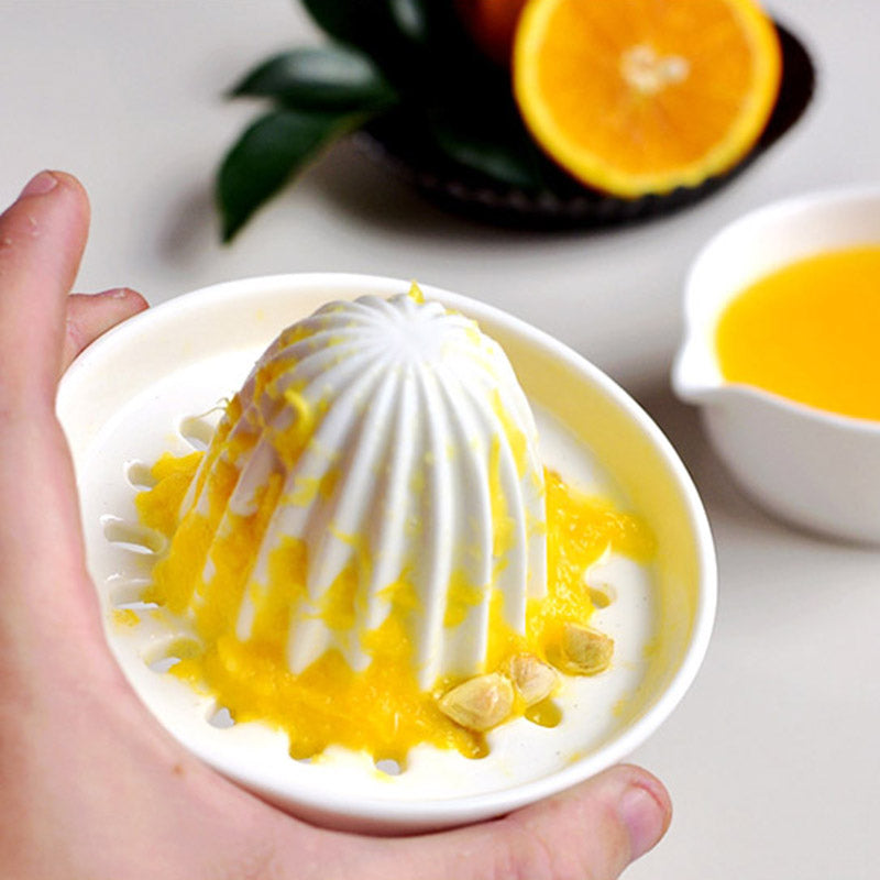 CitrusWave | Elegant Ceramic Hand Juicer for Fresh Lemon and Orange Juice 6