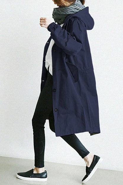 Clara | Stylish Relaxed Fit Oversized Trench Coat with Hood for Women 3