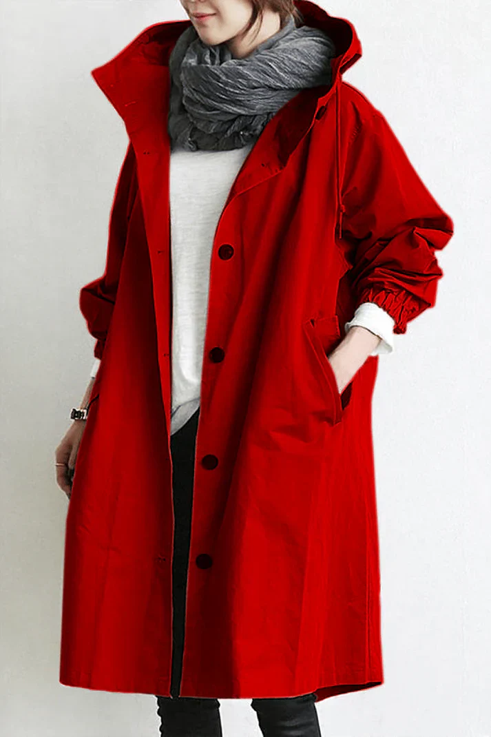 Clara | Stylish Relaxed Fit Oversized Trench Coat with Hood for Women 5