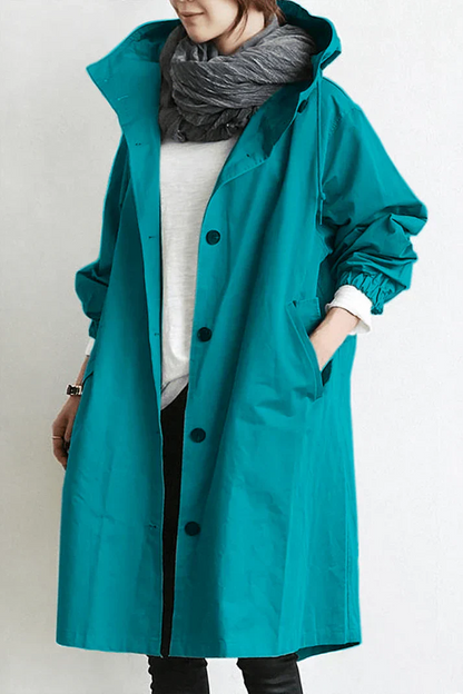 Clara | Stylish Relaxed Fit Oversized Trench Coat with Hood for Women 6