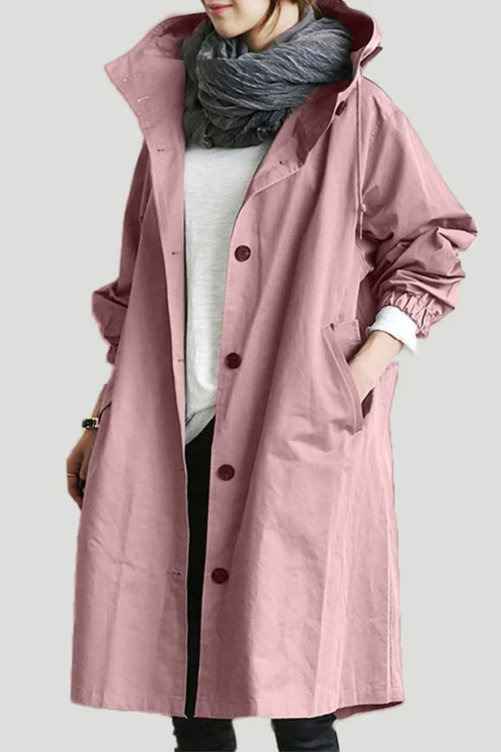 Clara | Stylish Relaxed Fit Oversized Trench Coat with Hood for Women 7
