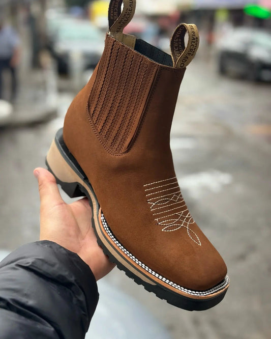 Classic Unisex Cowboy Boots in Durable Leather – Comfortable Western Style for Men and Women 3