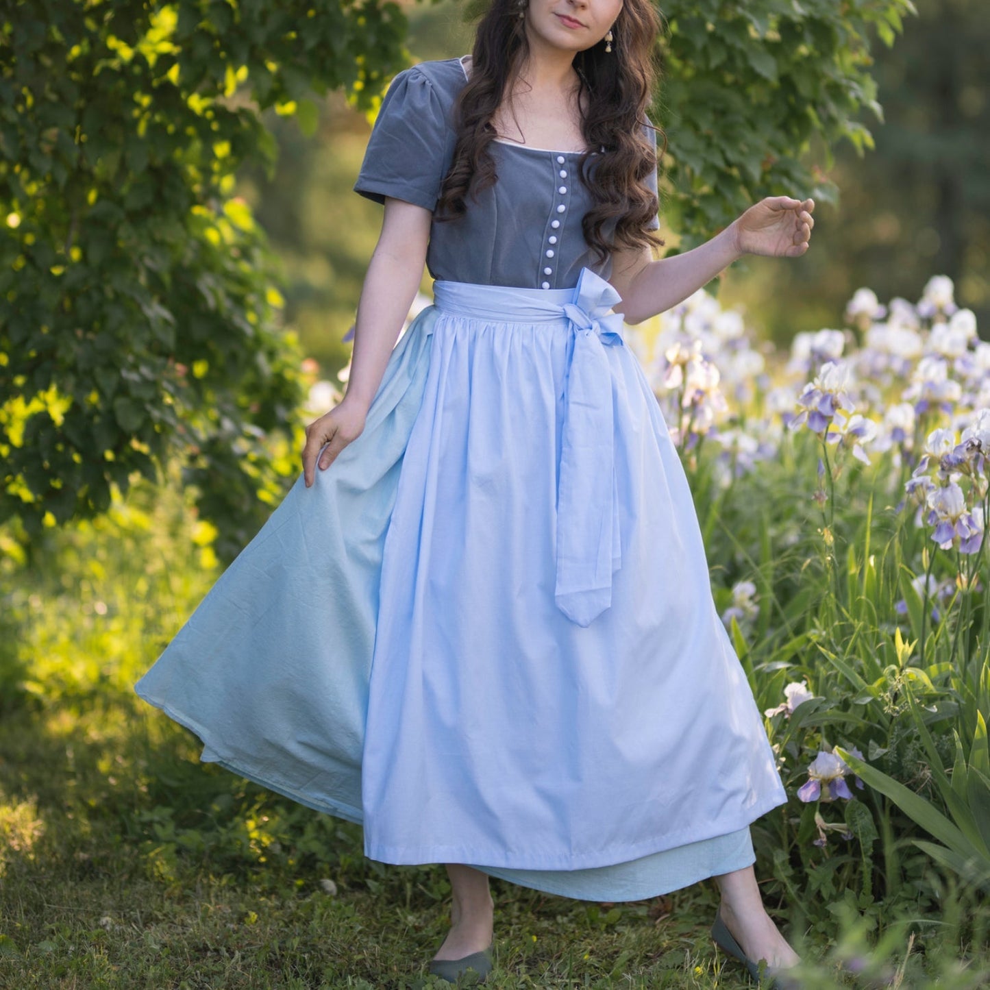 Classic dirndl dress – Oktoberfest | Traditional costume dress with apron 0