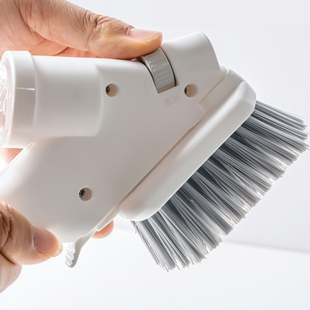 CleanSweep | Efficient Ergonomic Bathroom Tile Scrubber with Soap Dispenser 3