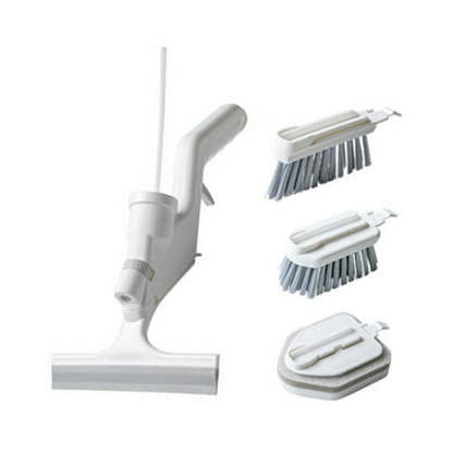 CleanSweep | Efficient Ergonomic Bathroom Tile Scrubber with Soap Dispenser 5