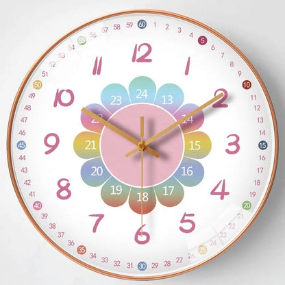 Colorful Children's Wall Clock for Learning Time – Eco-Friendly Design, 20 cm, Easy Installation 1
