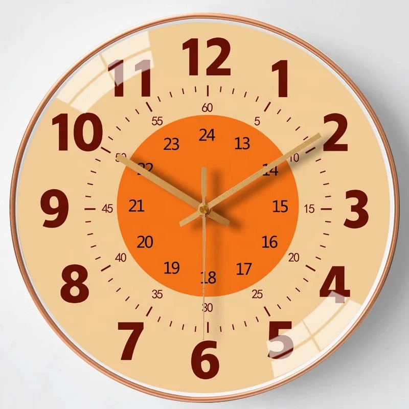 Colorful Children's Wall Clock for Learning Time – Eco-Friendly Design, 20 cm, Easy Installation 3