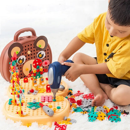 Construction Toy Set with Electric Drill Case 2
