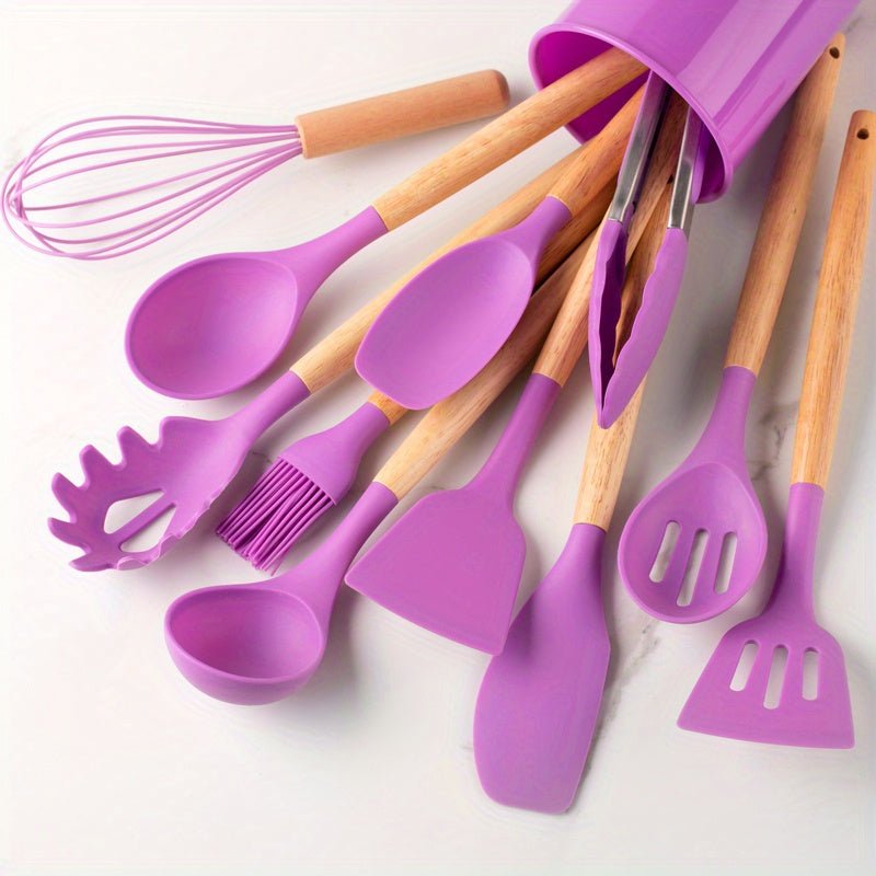 CookEase | Silicone Kitchen Utensil Set – Non-Stick Cooking Tools for Everyday Use 5