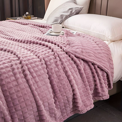 CozyCoral | Ultra-Soft Elegant Plaid Blanket for Ultimate Comfort 10