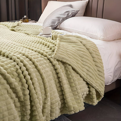 CozyCoral | Ultra-Soft Elegant Plaid Blanket for Ultimate Comfort 11