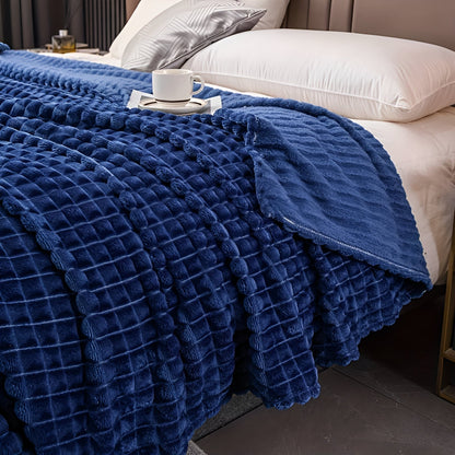 CozyCoral | Ultra-Soft Elegant Plaid Blanket for Ultimate Comfort 12