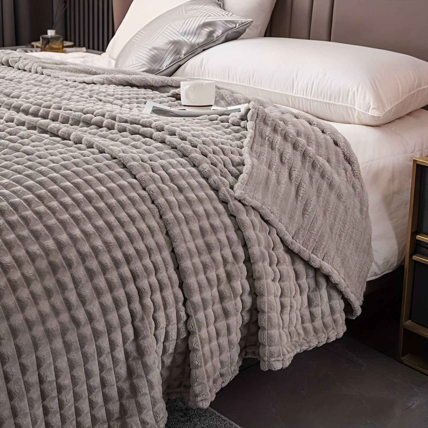 CozyCoral | Ultra-Soft Elegant Plaid Blanket for Ultimate Comfort 13