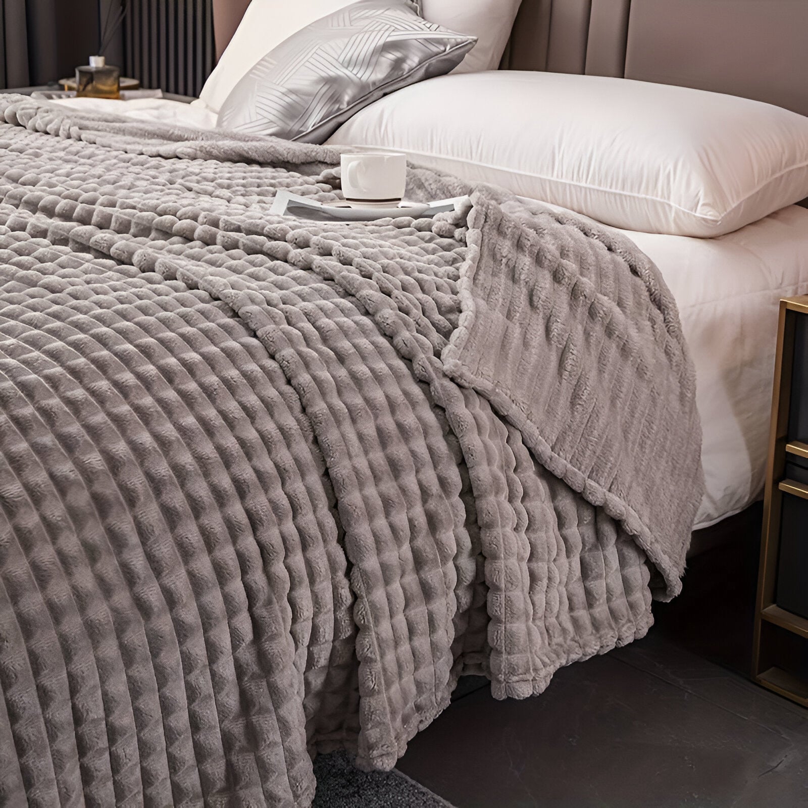 CozyCoral | Ultra-Soft Elegant Plaid Blanket for Ultimate Comfort 13