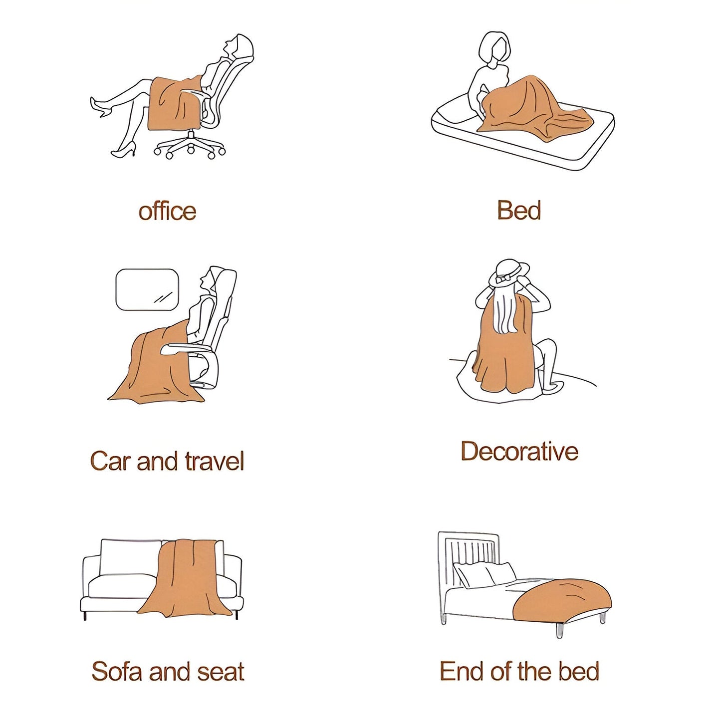 CozyCoral | Ultra-Soft Elegant Plaid Blanket for Ultimate Comfort 5