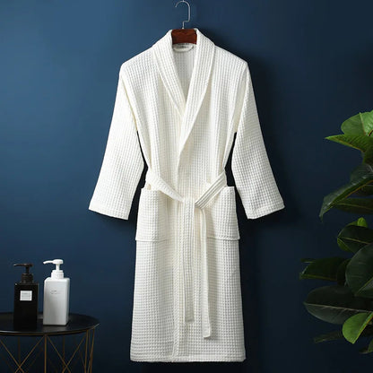 CozyCotton | Luxurious Soft Breathable Cotton Bathrobe for Men and Women 0