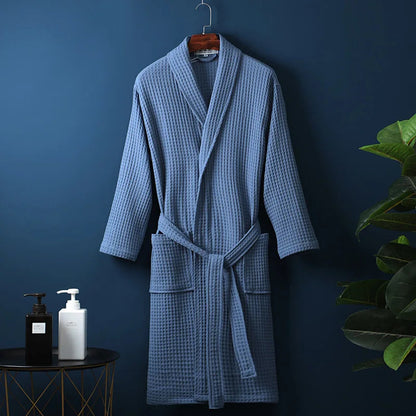 CozyCotton | Luxurious Soft Breathable Cotton Bathrobe for Men and Women 7