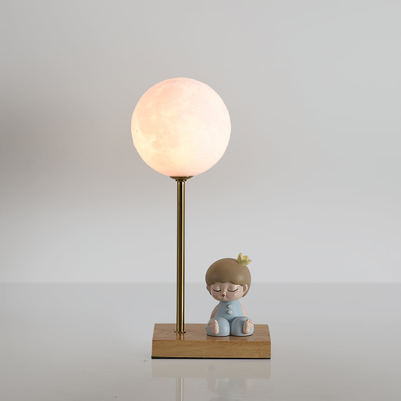 MoonGlow - Creative Table Lamp with Moon Shape and LED Light