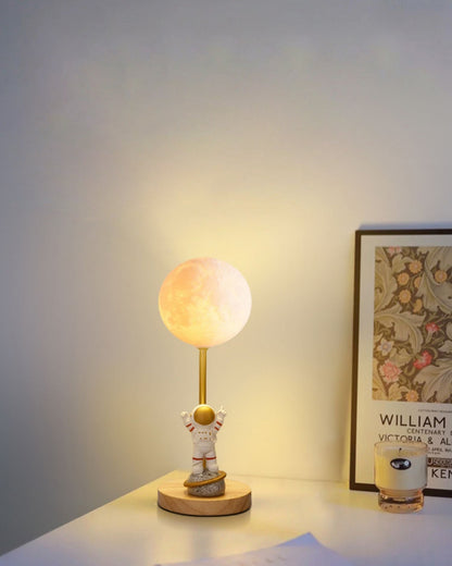 MoonGlow - Creative Table Lamp with Moon Shape and LED Light