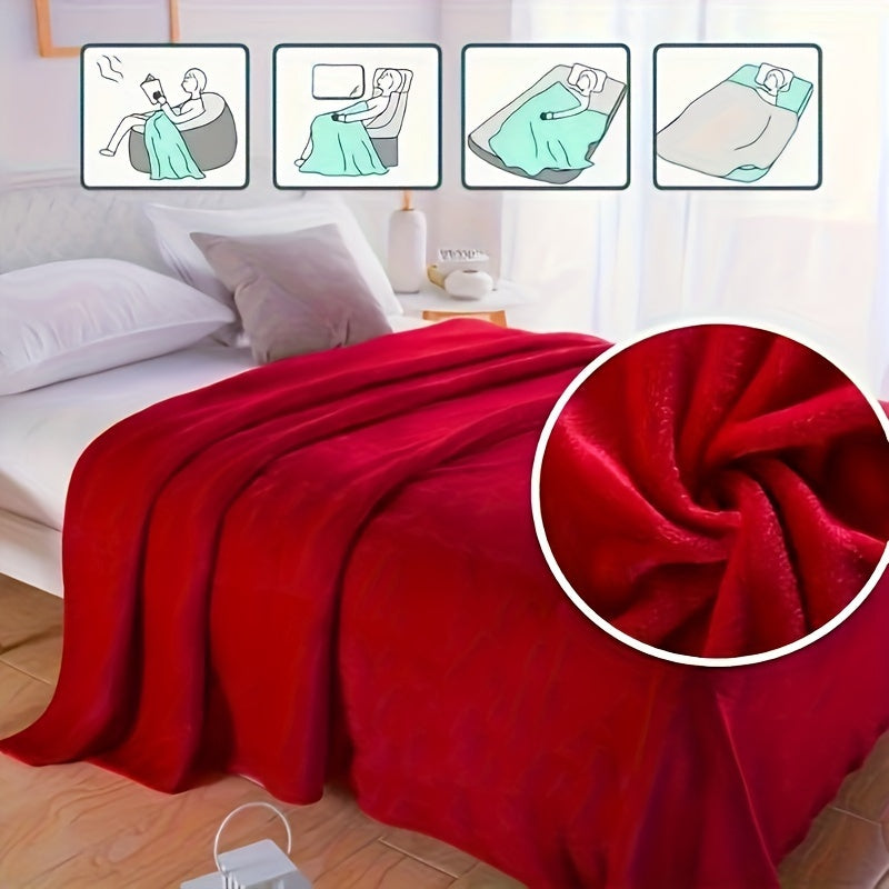 SnuggleWave - Plush Fleece Throw for Couch and Travel