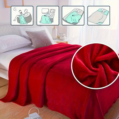 SnuggleWave - Plush Fleece Throw for Couch and Travel
