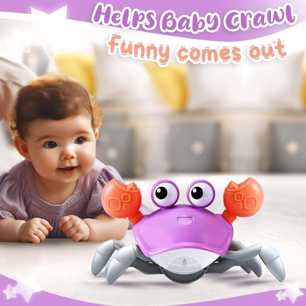 CrustaceanJoy | Engaging Interactive Crawling Crab Baby Toy with Music Lights 8