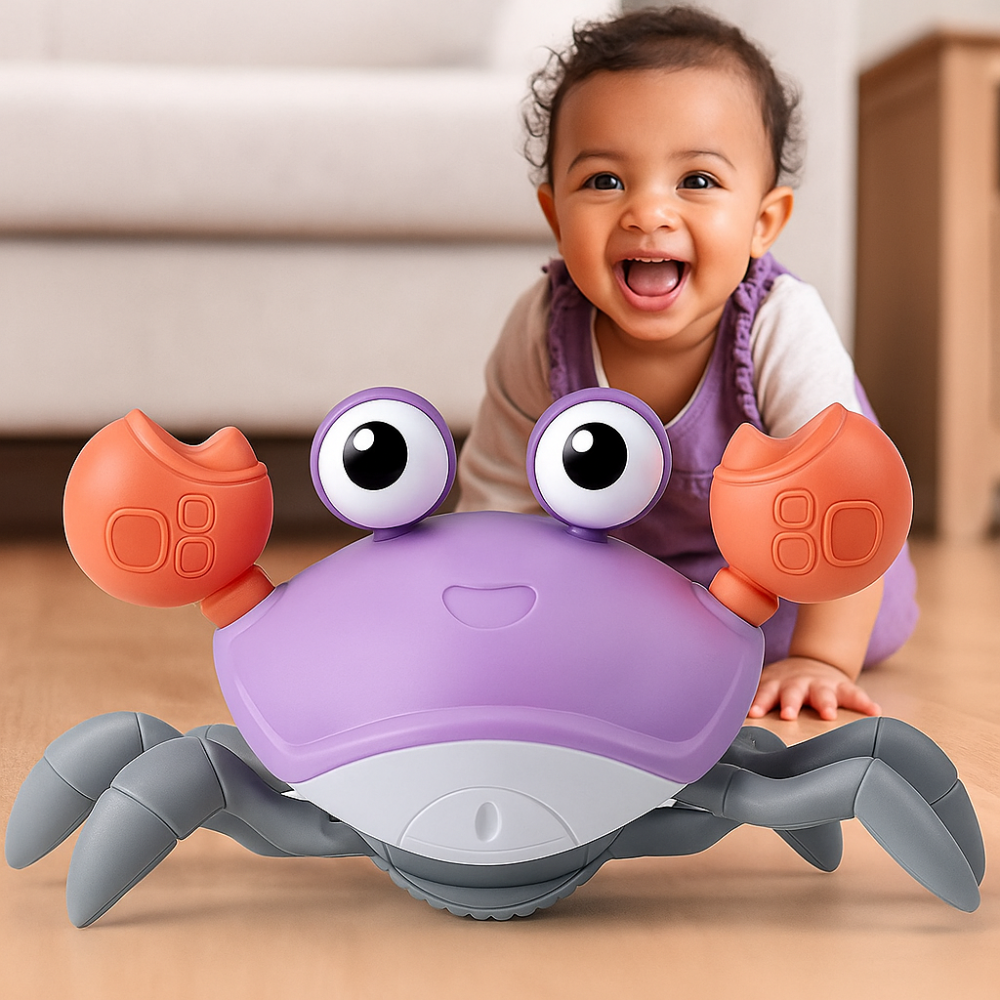CrustaceanJoy | Engaging Interactive Crawling Crab Baby Toy with Music Lights 9