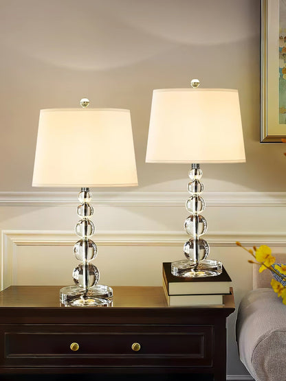 CrystalSphere - Elegant Table Lamp with Crystal Globe Design