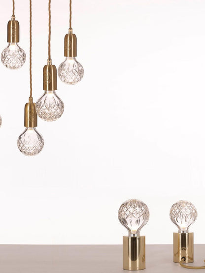 LuxeSphere - Table Lamp with Lustrous Crystal Ball and Soft Lighting