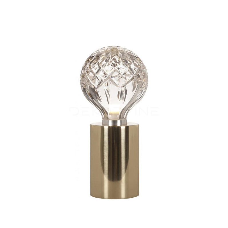 LuxeSphere - Table Lamp with Lustrous Crystal Ball and Soft Lighting