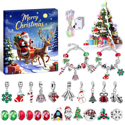 CrystalJoy | Festive Colorful Children's Christmas Countdown Bracelet 6