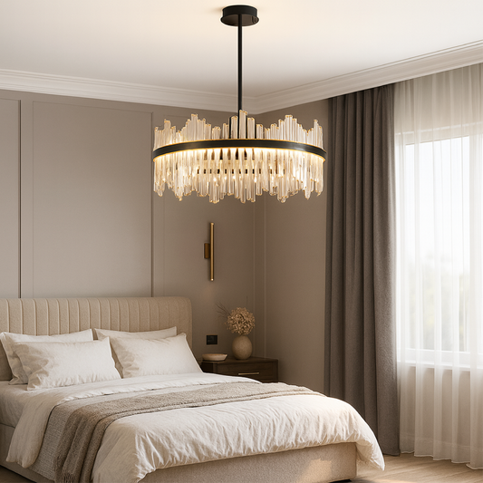 Crystal black chandelier Terri 0