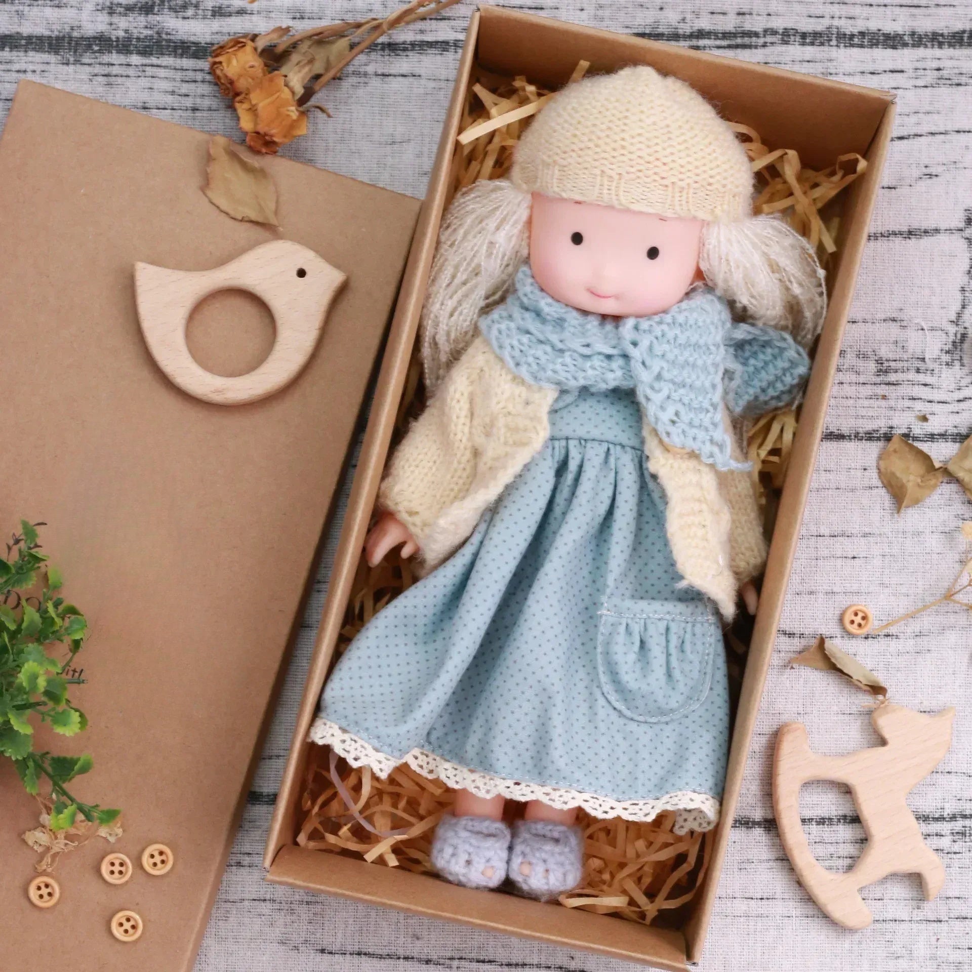 CuddlyCharm | Adorable Plush Dress-Up Doll with Accessories Gift Set 12