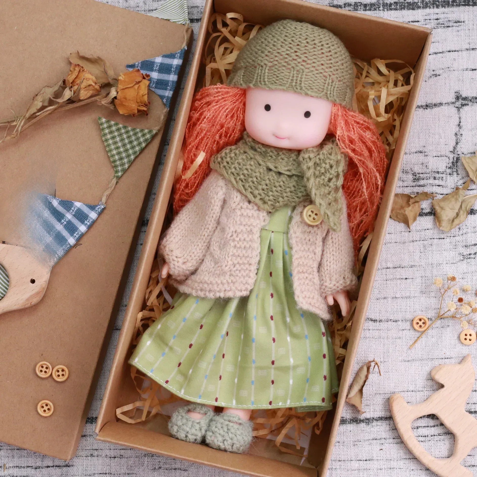 CuddlyCharm | Adorable Plush Dress-Up Doll with Accessories Gift Set 3