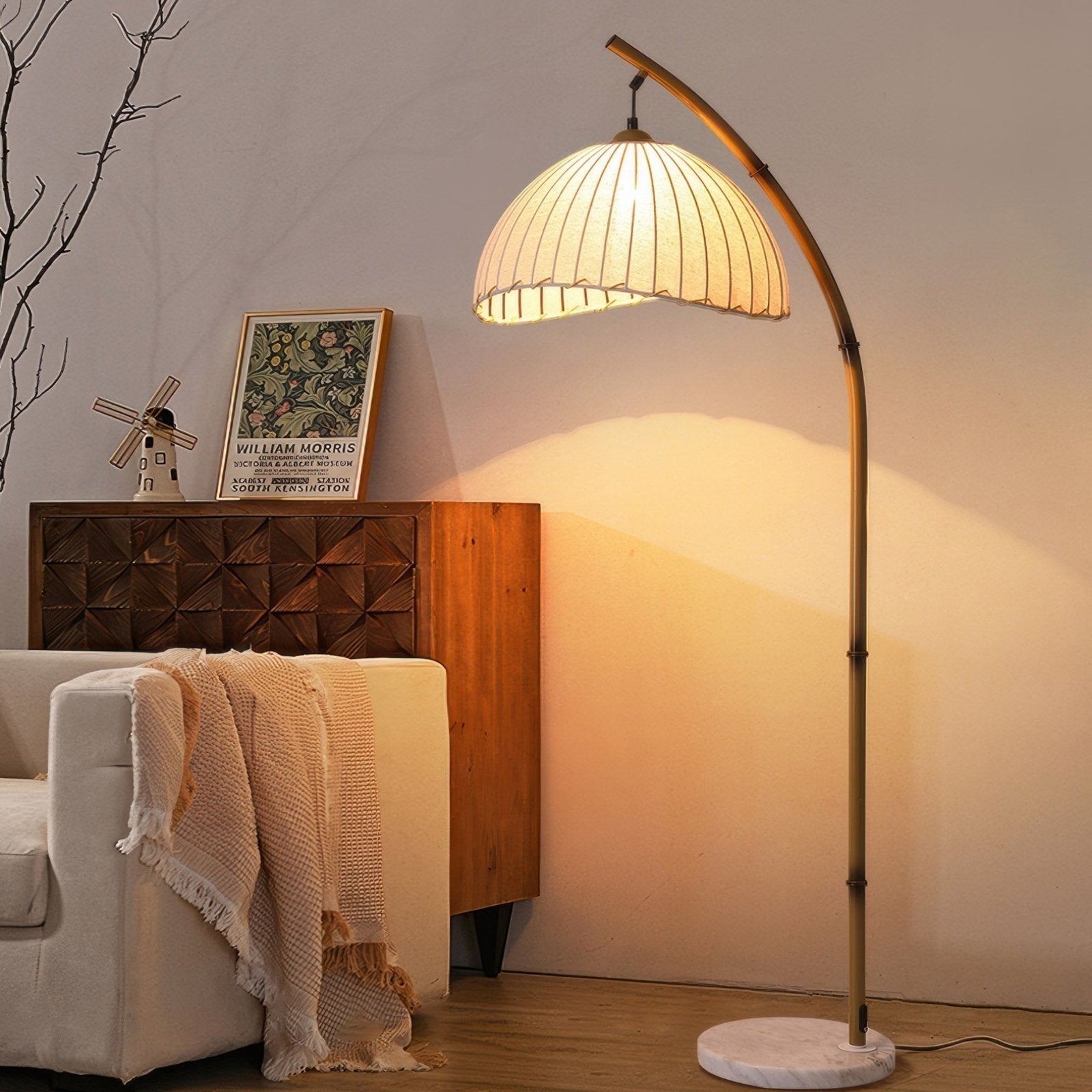 Cultural Bamboo Floor Lamp 0