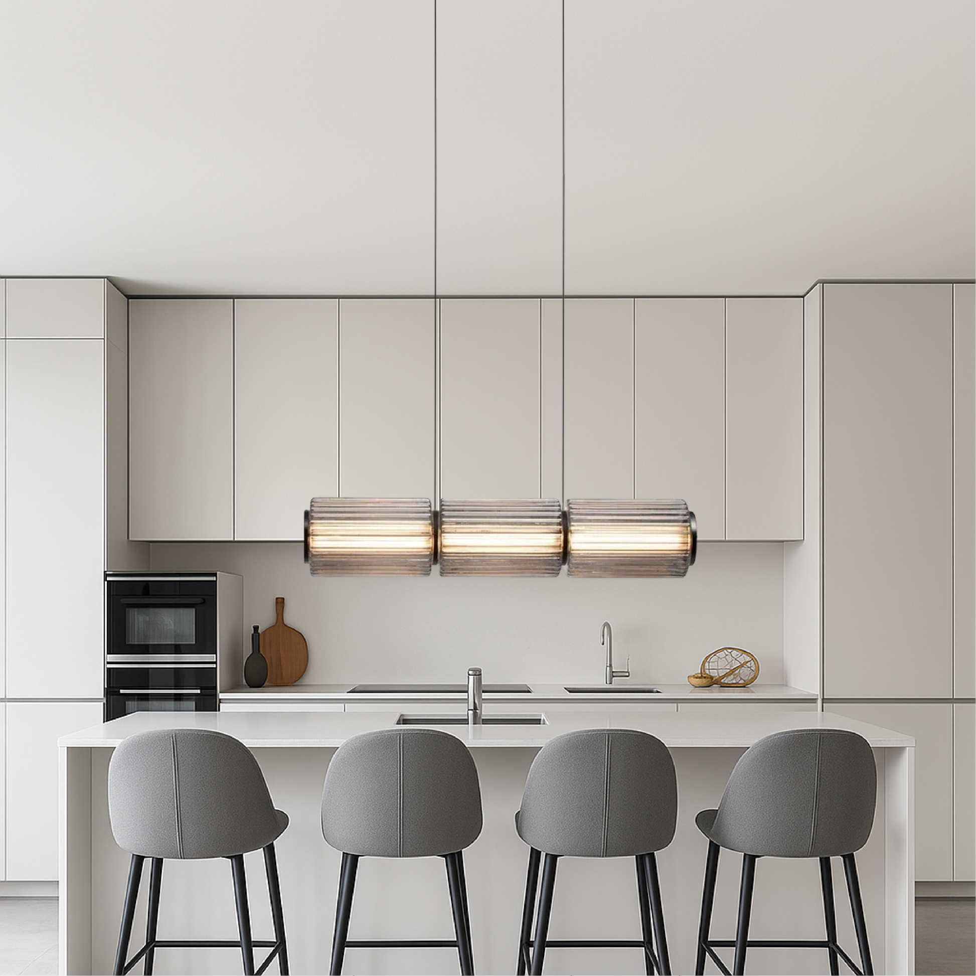 Cylinder Glass Pendant Lamp 0