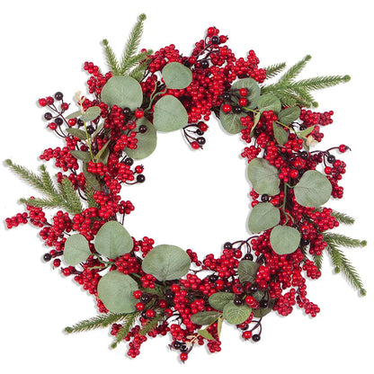 CypressBerry | Charming Festive Red Berries Christmas Wreath 8