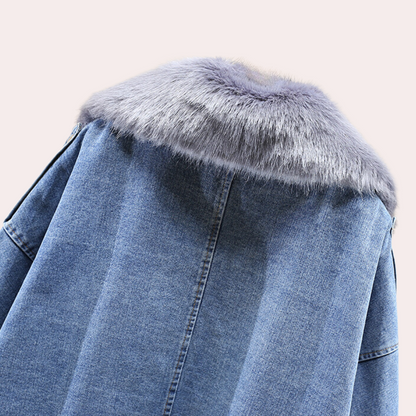DELILAH - Modern Denim Down Jacket for Women for the Winter Season 3