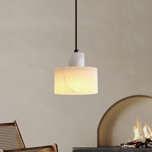 ArcticLuxe – White Marble Hanging Lamp