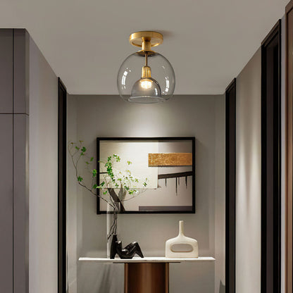 EssenceGray – Minimalist Glass Ceiling Lamp