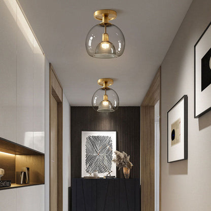 EssenceGray – Minimalist Glass Ceiling Lamp