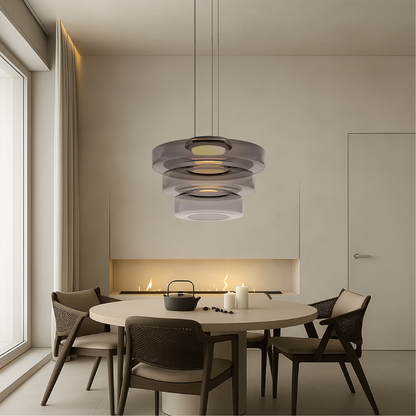 Danish glass Bauhaus pendant lamp 3