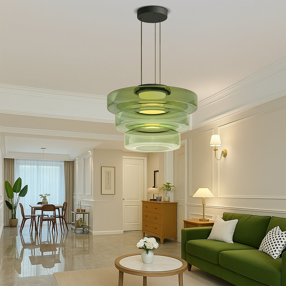 Danish glass Bauhaus pendant lamp 7