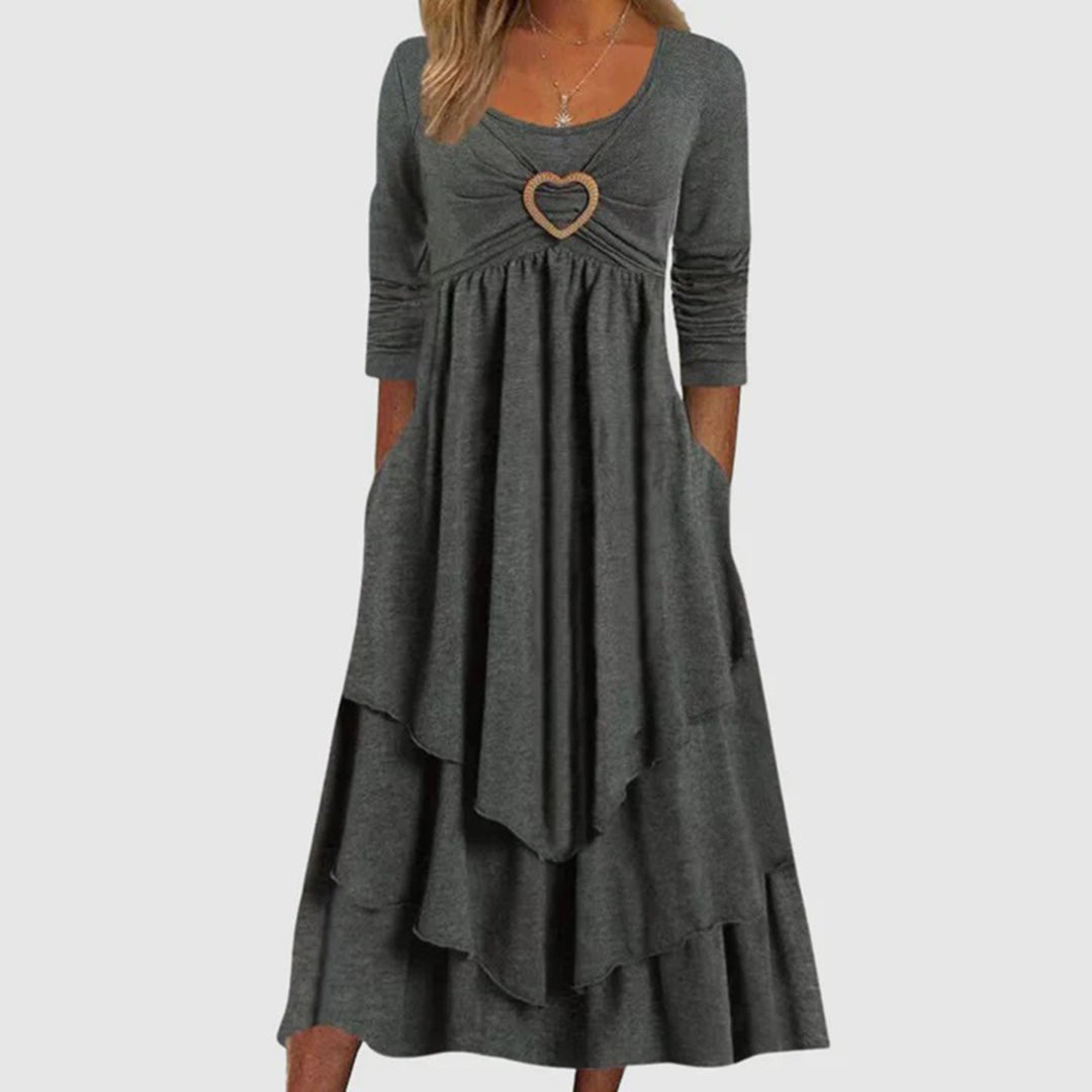 Variant image for Ababa Women's Maxi Dress - Elegant A-Line Long Dress with Pockets-1