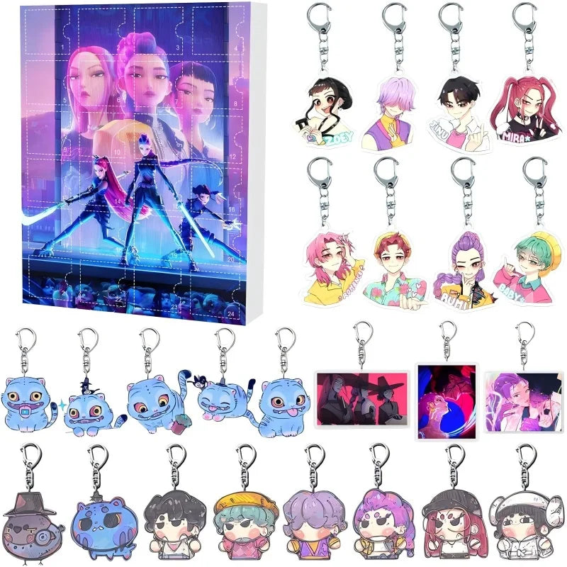 Demonix | Unique Dark Fantasy Kpop Advent Calendar with 24 Keychains 0