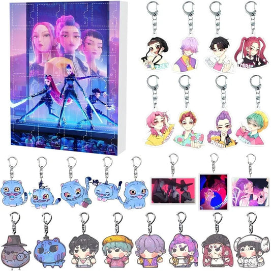 Demonix | Unique Dark Fantasy Kpop Advent Calendar with 24 Keychains 0