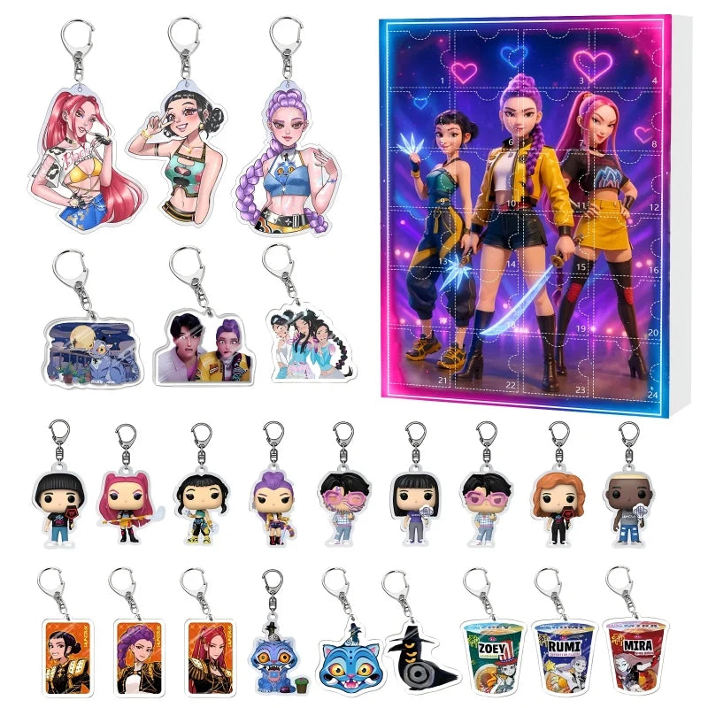 Demonix | Unique Dark Fantasy Kpop Advent Calendar with 24 Keychains 6