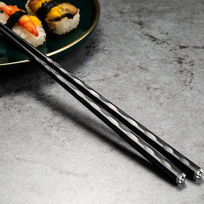 DineLux | Elegant Sophisticated Alloy Chopstick Set (5 Pairs) 5