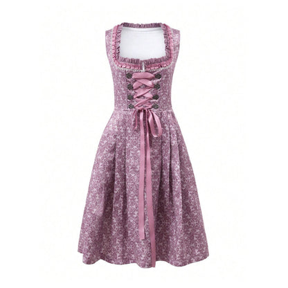 Dirndl with lace-trimmed apron – Oktoberfest | Elegant traditional dress with fine details 2